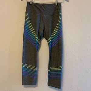 RBX multicolor capri leggings size small